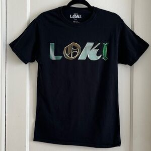 Loki Size Small 100% Cotton Marvel Black Tee T-Shirt Top